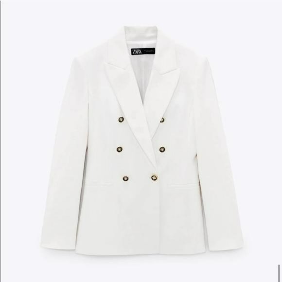 NWT ZARA DOUBLE BREASTED BALMAIN STYLE BLAZER - Picture 6 of 11